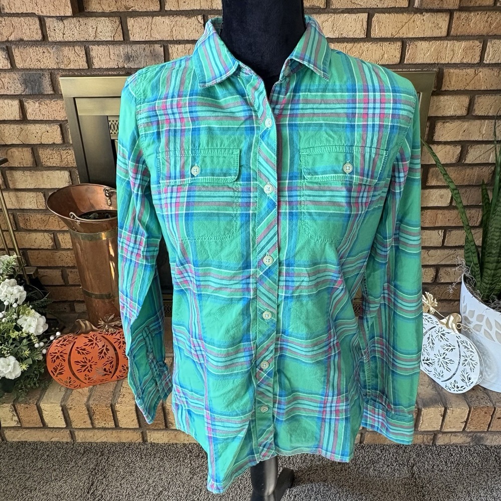 The North Face Flannel Button Up Shirt Women's Size Medium